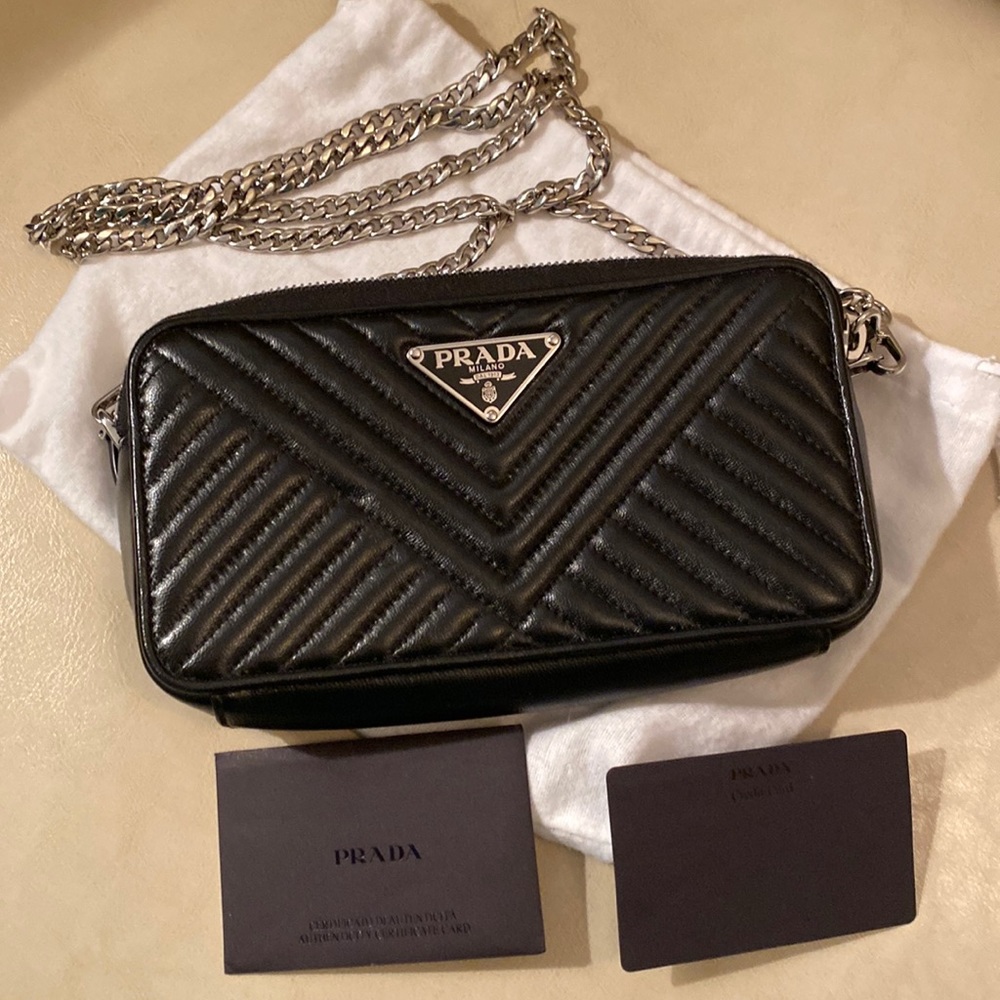 Prada Mini Bandoliera Black